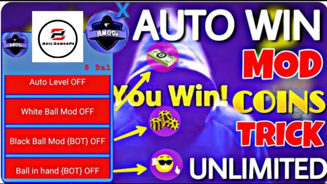 New Coins Trick || Auto Win Coins Trick On Fire🔥 8 Ball pool 4.6.2 Mod 2020