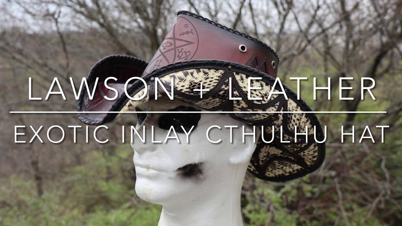 Custom Exotic Inlay Cthulhu Rocker Cowboy Hat