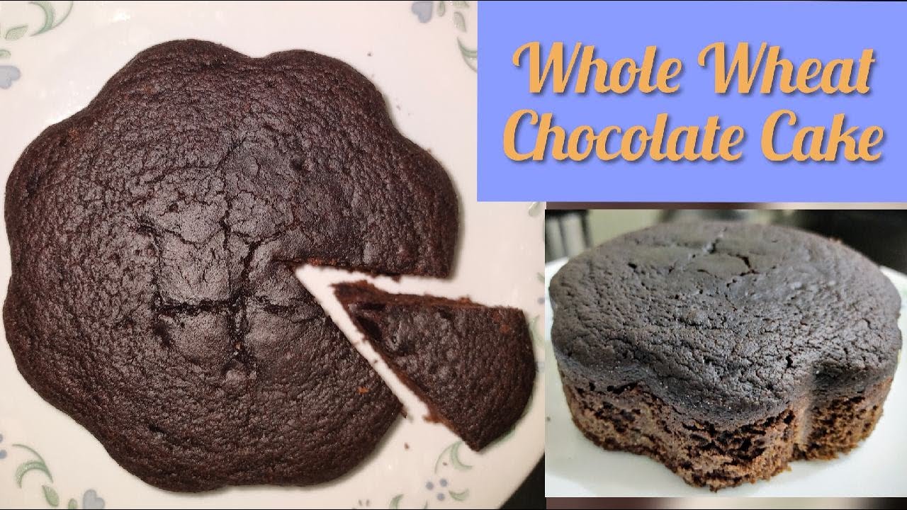 Whole Wheat Chocolate Cake Recipe/Atta Chocolate Cake Recipe (Without