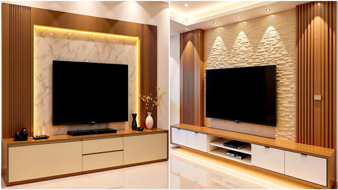 Top 100 Trending TV Wall Design Ideas 2025 | Modern Floating Cabinets & Stylish Living Room Walls
