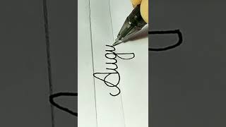 How To Write August ।।Improve Cursive Handwriting ।।#shorts।।#trending ✍️