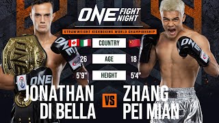 Next-Level Precision ⚡️👊 Jonathan Di Bella vs. Zhang Peimian