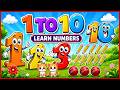 1 to 10 Numbers for Kids | 123 Number | 1234 Counting for Kids | 1 से 10 गिनती | Kids Learning Orbit