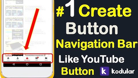 #1 Create professional Button Navigation bar in our Application tutorial kodular,appybuilder(2021)