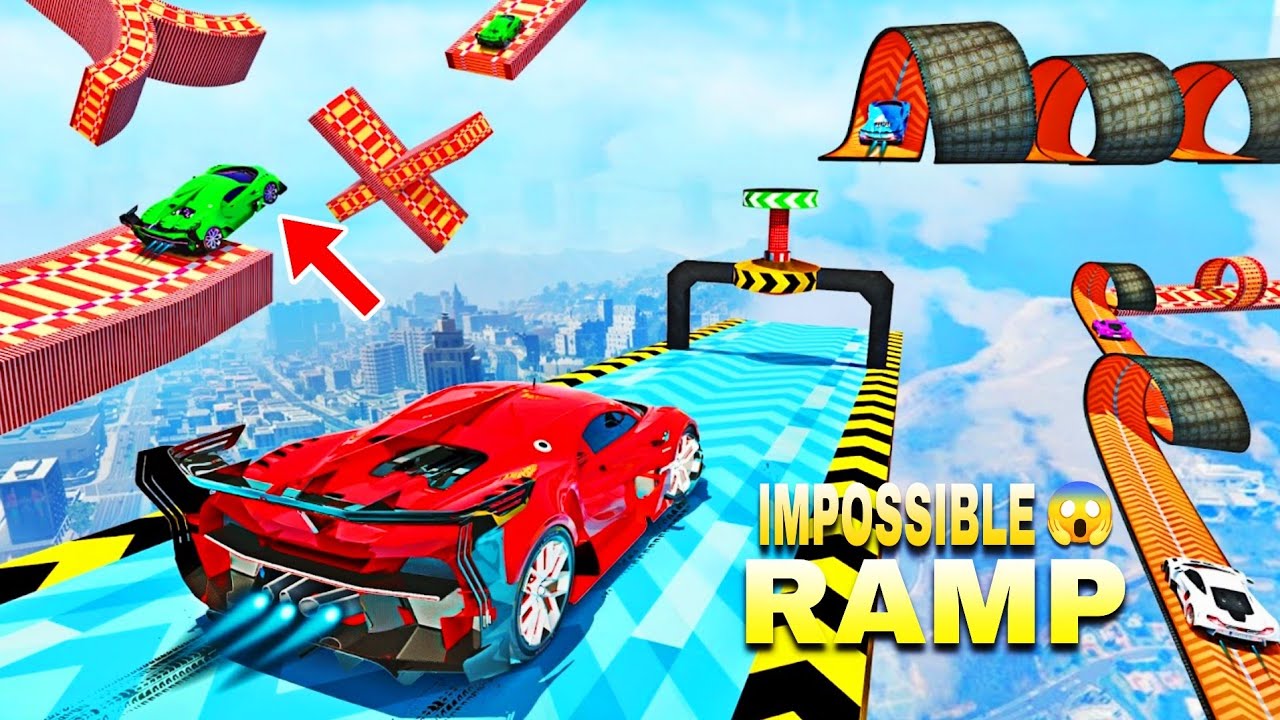  Mega Ramp Car Stunt 🚗💥 | हर लेवल पर कार Upgrade | Extreme Jump Challenge