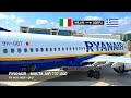 The iconic landing in corfu  ryanair malta air 737800  milan mxp  corfu