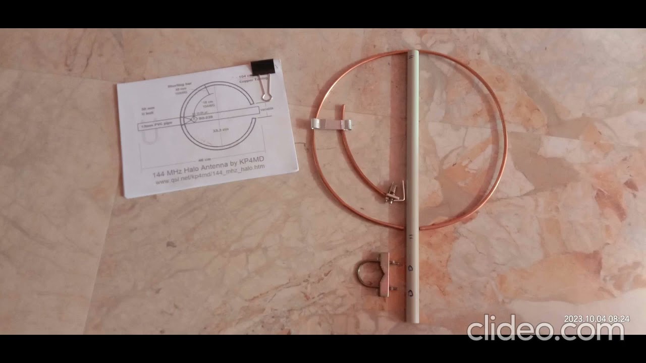 2M  144 MHZ  CIRCULAR HALO ANTENNA BY VU2JQE