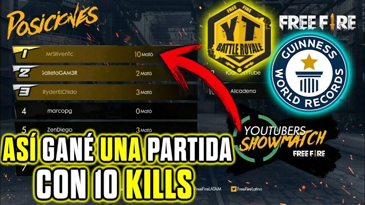 ASÍ REALICÉ EL RÉCORD DE KILLS EN EL TORNEO DE YOUTUBERS ●FREE FIRE● games people play
