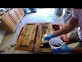 Hand wiping spar varnish on wood Hand wiping spar varnish on wood