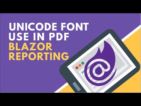 PDF with Unicode Font | BCL