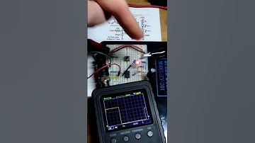 Oscilloscope Voltages Of Capacitor And Output Monostable Mode 555 Timer On Breadboard #circuitdesign