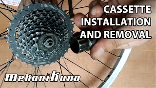Cassette Cogs Installation and Removal. (Shimano)