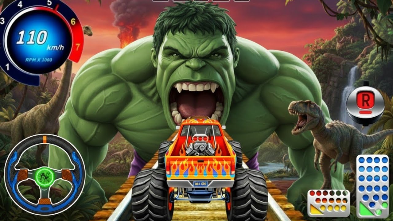 Monster Truck Mega Ramp Destruction | Extreme Stunt Racing Gameplay 3D | Android Driving Game