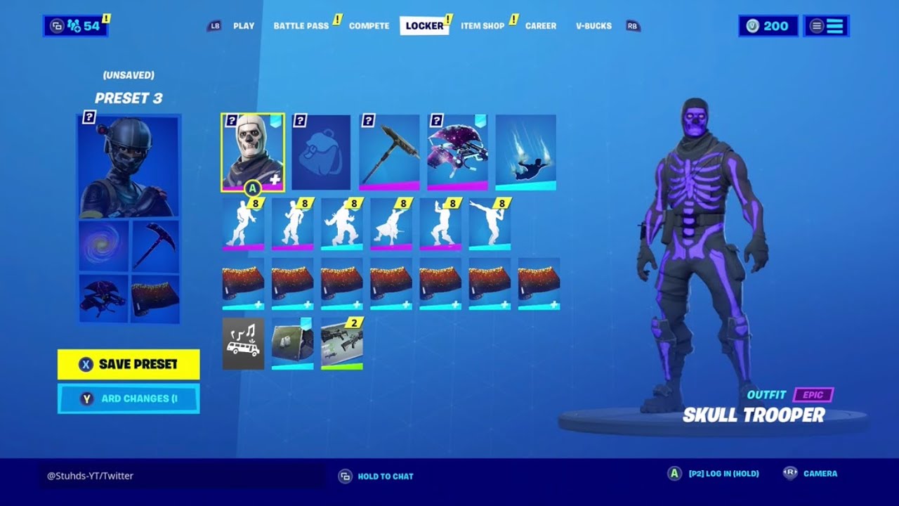 SELLING MY OG PURPLE SKULL TROOPER ACCOUNT (ACCOUNT SHOWCASE)