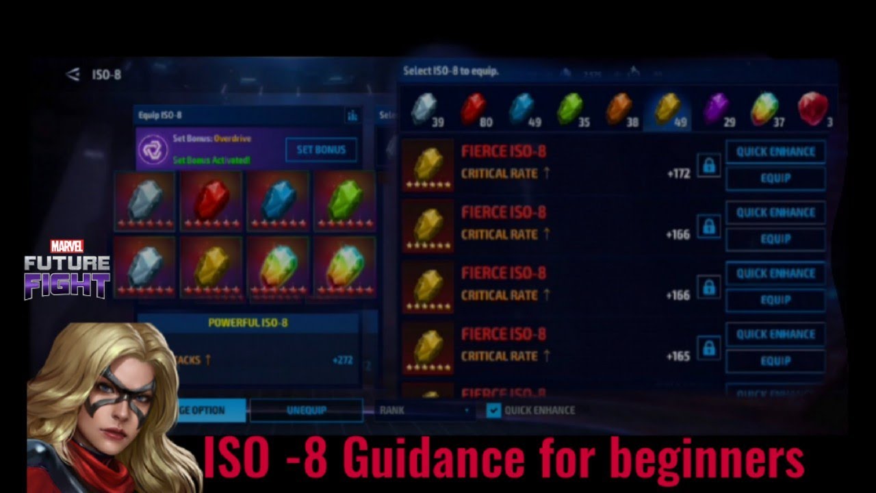 {Marvel future fight}ISO 8 GUIDANCE |FOR BEGINNERS|MARTZNEO 2.0 | #