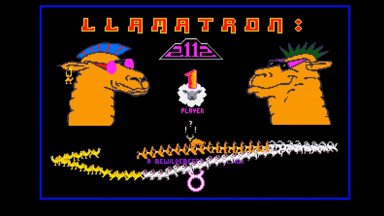 Amiga Games - Llamatron: 2112 by Jeff Minter (1991) - Gameplay