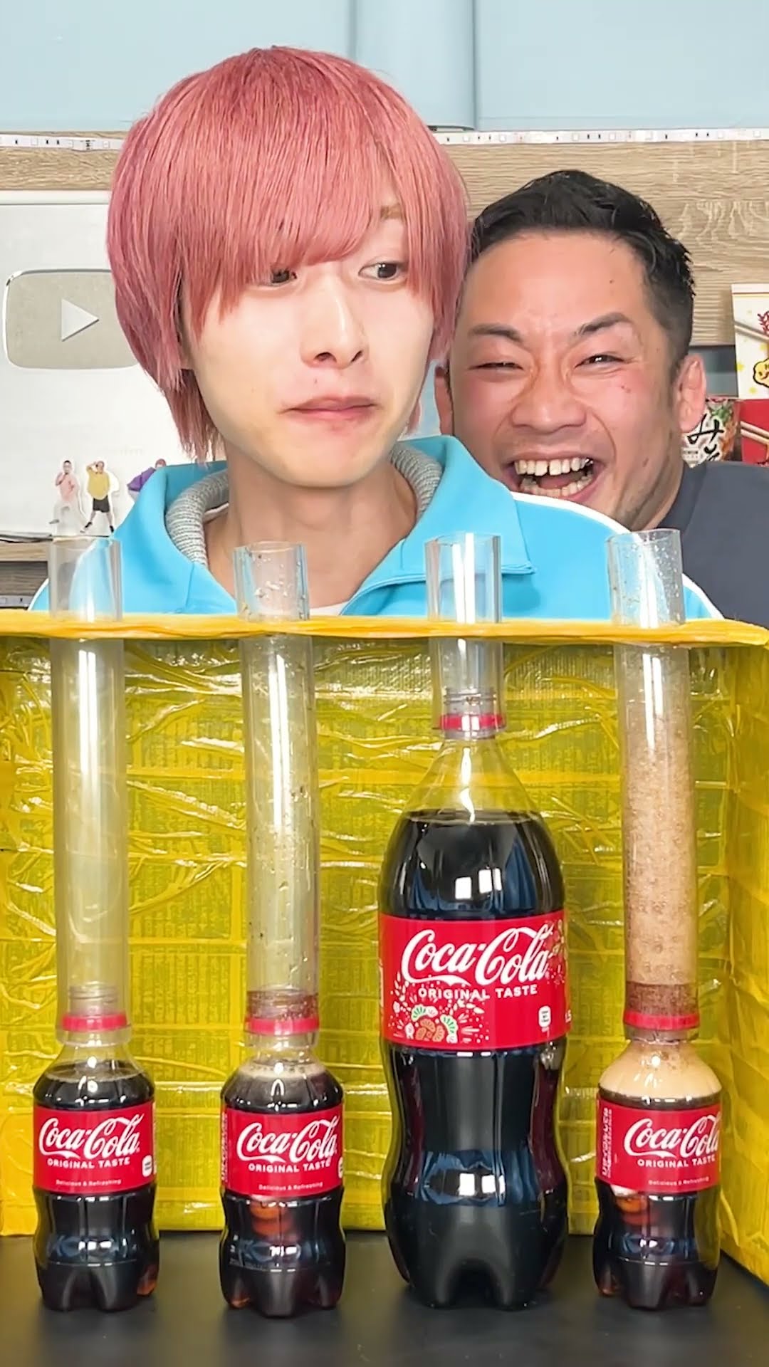 [Active Volcano] Surprise mentos cola battle!!!!!