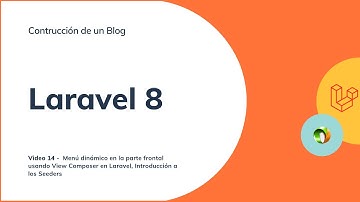 Curso Laravel 8 - Construyendo un Blog - Menú en el Front View Composer y Seeders  - Video 14
