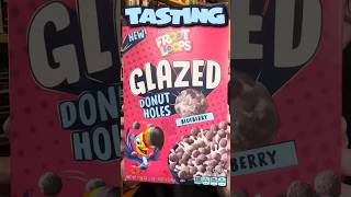 Tasting the NEW Froot Loops Blueberry Glazed Donut Holes from Kellogg's