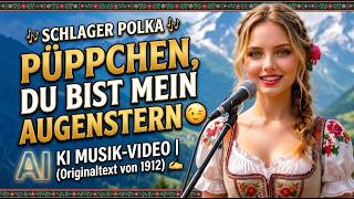 Schlager Polka🎶 'Dolly, you are the apple of my eye'😉 AI  (Original lyrics from 1912)✍️