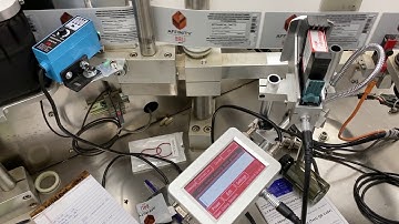 Meenjet MX1 Printer with Contrast Photoeye on Label Applicator