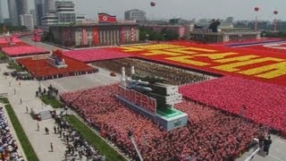 休戦６０年で軍事パレード 北朝鮮、正恩氏演説せず Military parade in Pyongyang
