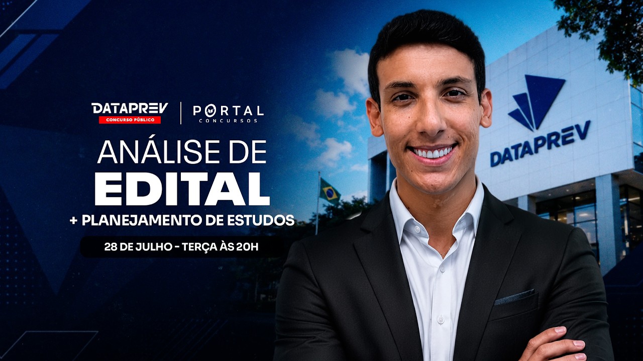 CONCURSO DATA PREV: ANÁLISE DE EDITAL + PLANEJAMENTO  DE ESTUDOS