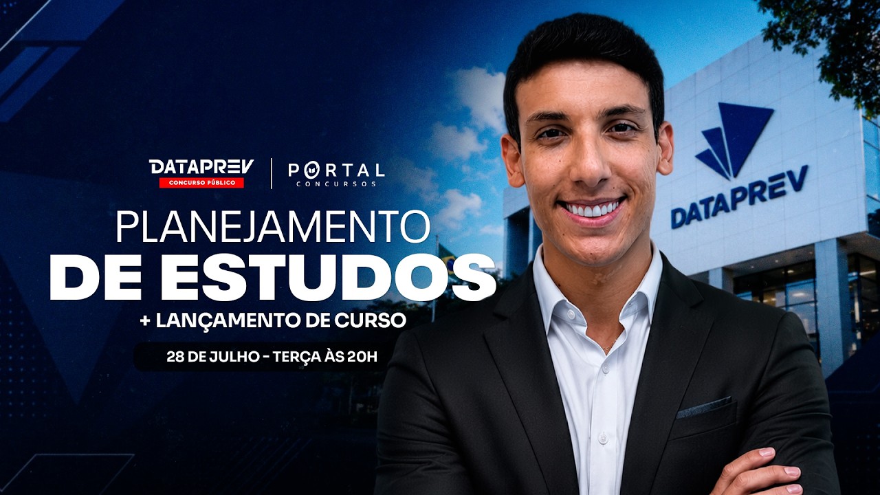 CONCURSO DATA PREV: PLANEJAMENTO DE ESTUDOS + LANÇAMENTO DO CURSO