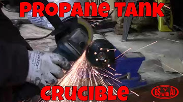 How to build a crucible out of an old propane tank diy