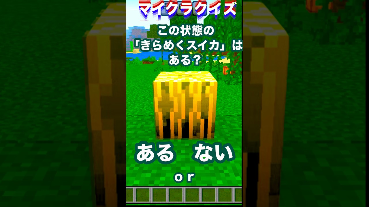 この状態の「きらめくスイカ」はある？#minecraft #マイクラ #マイクラ