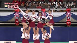 JAPAN CUP 2017 日本選手権大会 優勝　　チアリーディングチーム REGULUS／REGULUS（神奈川県）　320 0 = 106 5 + 213 5