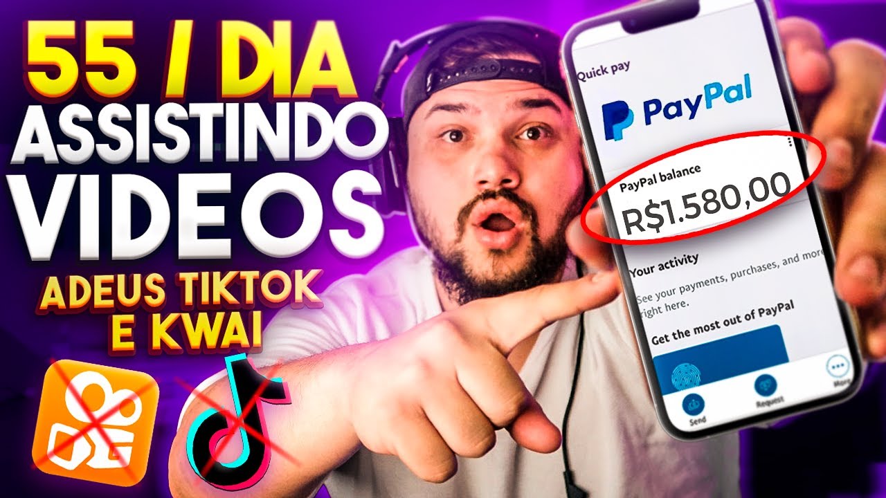 [ADEUS TIKTOK] Como Ganhar Dinheiro Assistindo vídeos AGORA! Novo APP $55,00/Dia