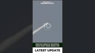 Pakistan Successfully Tests Abdali Missile | Strategic Forces Display Deterrence Power