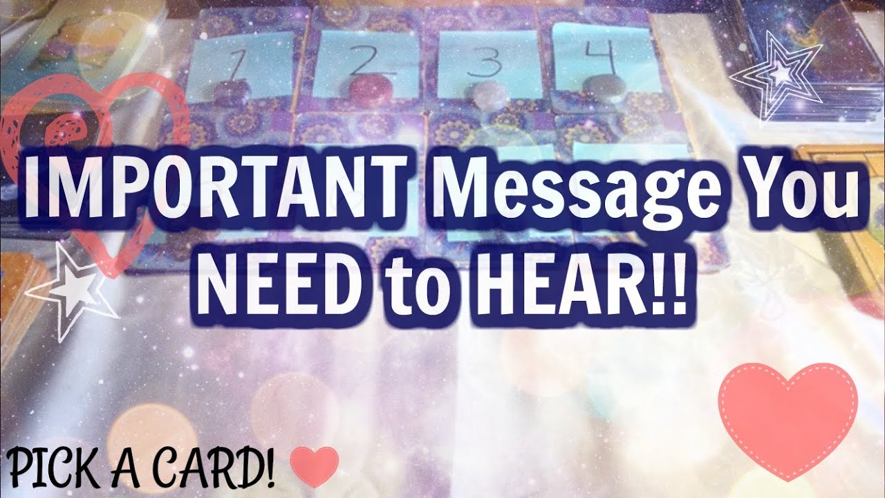 ⚡️IMPORTANT MESSAGE YOU REALLY NEED TO HEAR!!! *PICK A CARD* LOVE, WORK & SPIRITUAL MESSAGES!!!🔥❤️