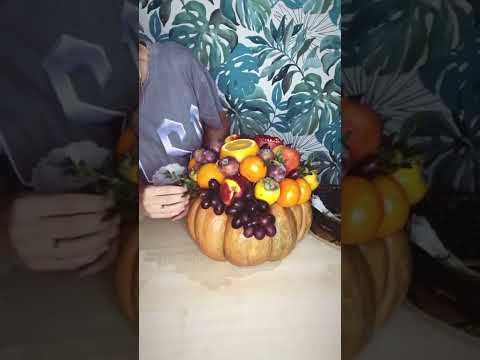 Осенний букет из тыквы своими руками фото