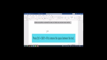 Removing Underline Between the Words in MS Word