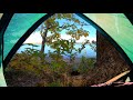 Tent View Video - Fall, Calm Lake and Light Wind - 4K