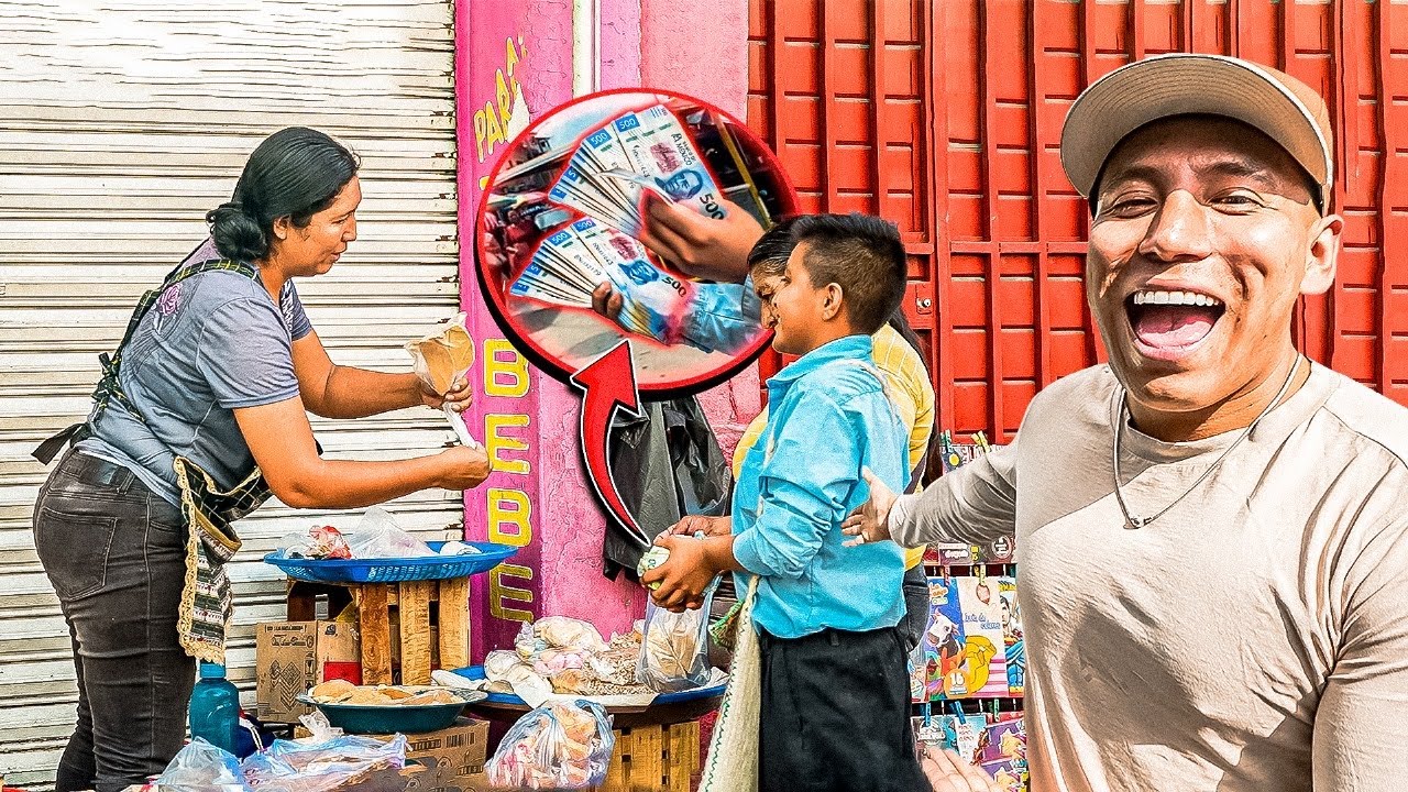 NIÑO COMPRA TODOS LOS PUESTOS DE LA CALLE!! 💸💰💵