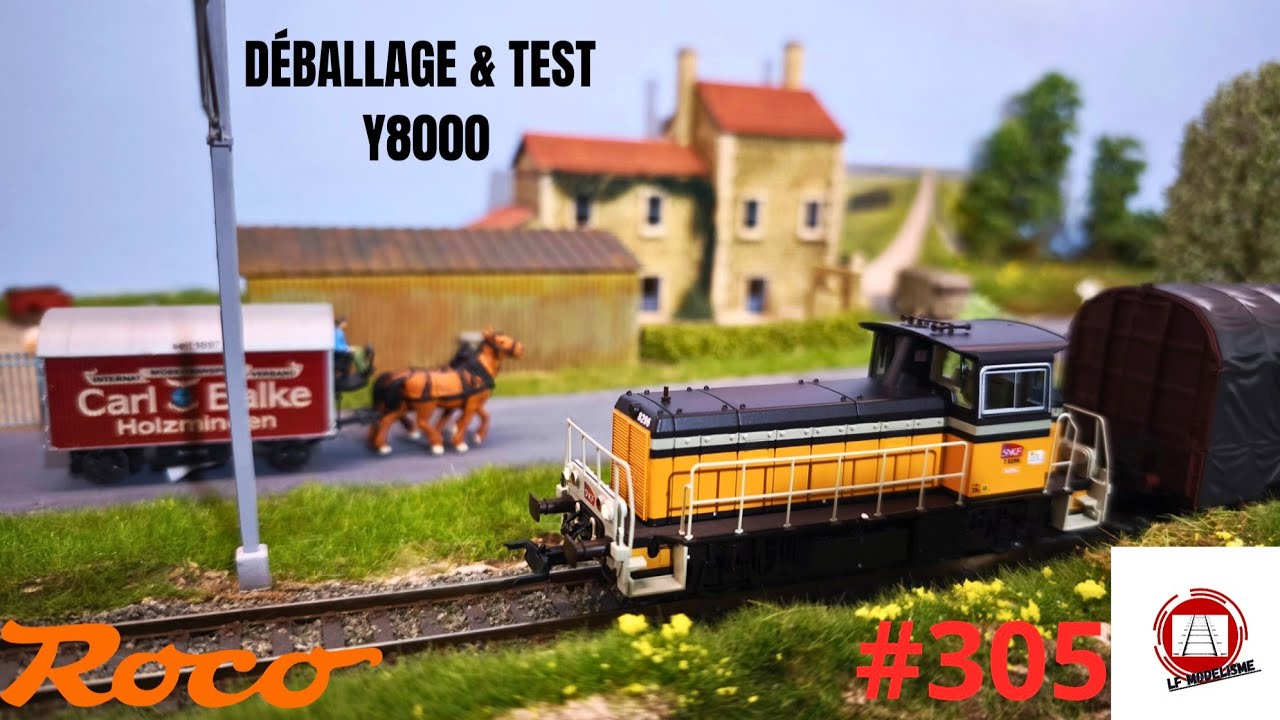 305 ROCO SNCF Y8000 DCC SWINGER LOCATOR MODEL TRAIN HO UNBOXING