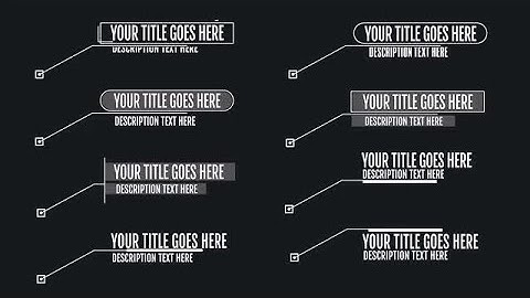 Unlimited Callout Motion Graphics Templates