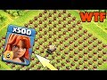 500 Max Valkyrie Vs 500 Max Cannon Amazing Attack On Coc Private Server