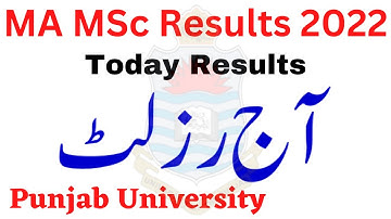MA MSc Annual 2022 Pending Results Punjab University | Today Results MA MSc PU 2022