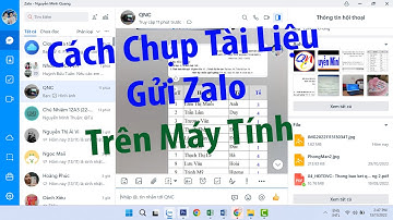 Cách chụp tài liệu gửi Zalo trên máy tính