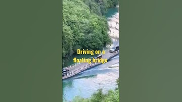 😱Driving on a floating bridge😱 #shorts #micahagency #shortvideo #micahcollection #floatingbridge