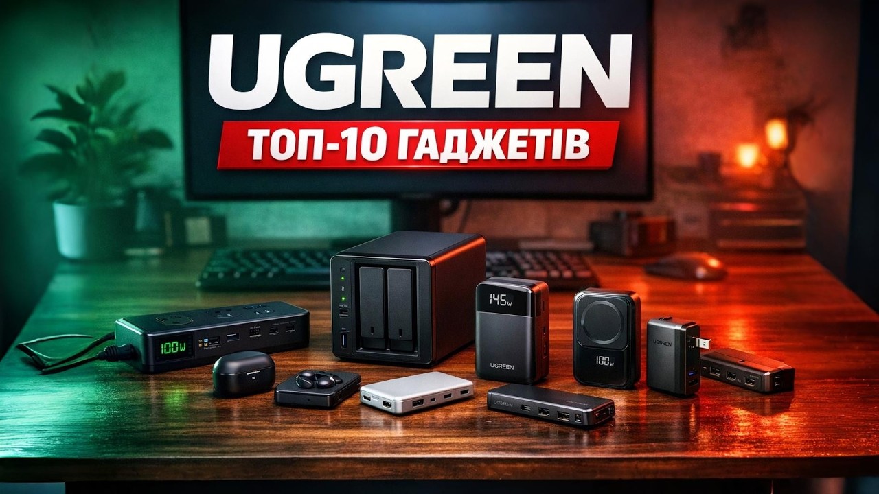 UGREEN ТОП-10 гаджетів 2026⚡Найкращі зарядки, NAS, хаби та павербанки року. Рейтинг і огляд товарів!