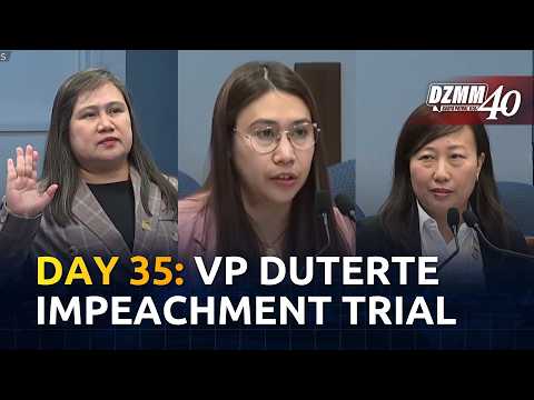 FULL: Day 35 ng impeachment trial ni VP Sara Duterte | DZMM Teleradyo (07 October 2026)