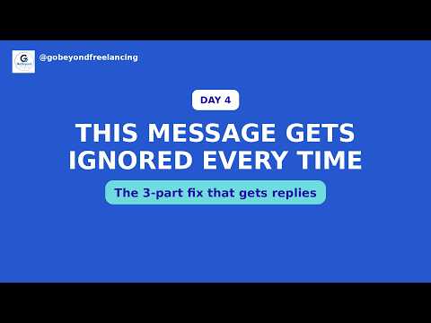 How to Write Your First Client Outreach Message with AI | Day 4/10 by Go Beyond Freelancing