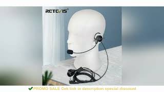 Retevis EHK002 H777 Walkie Talkie Earpiece 2Pin Soft Microphone Behind Head Headset Finger PTT Radio screenshot 2