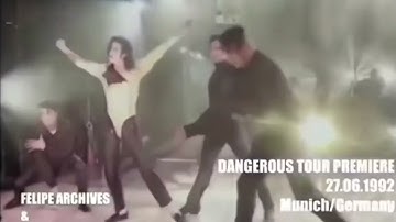 Some Michael Jackson Dangerous Tour live in Munich, Germany Snippets. June 27, 1992.
