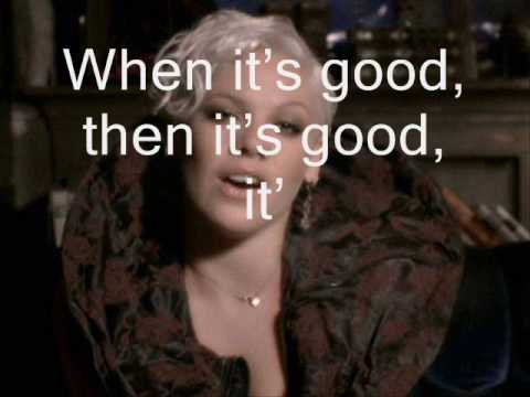 PINK - Sober with lyrics